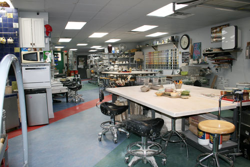 Our clay studio as seen from the entrance.